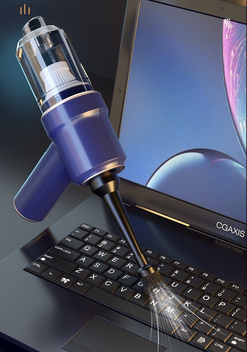 Máy hút thổi bụi đa năng cầm tay không dây sạc pin công suất 120w lực hút 8000Pa - Máy hút bụi mini dùng trên xe ô tô, Văn Phòng - Ảnh 7