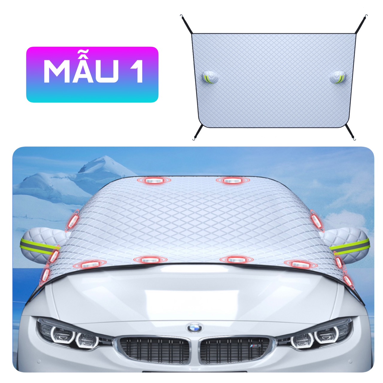 Tấm chắn kính chống nắng ô tô - Tấm che nắng cách nhiệt - Ảnh 12