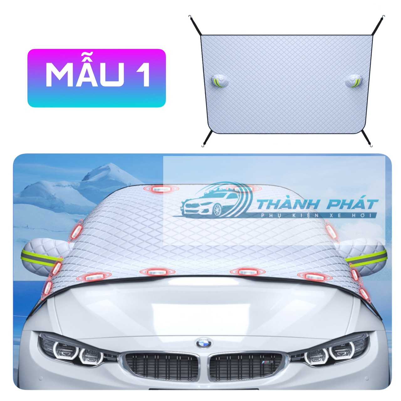 Tấm chắn kính chống nắng ô tô - Tấm che nắng cách nhiệt - Ảnh 9