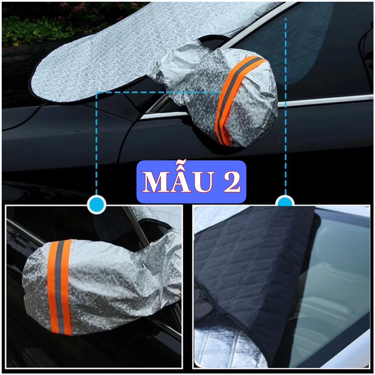Tấm chắn kính chống nắng ô tô - Tấm che nắng cách nhiệt - Ảnh 13