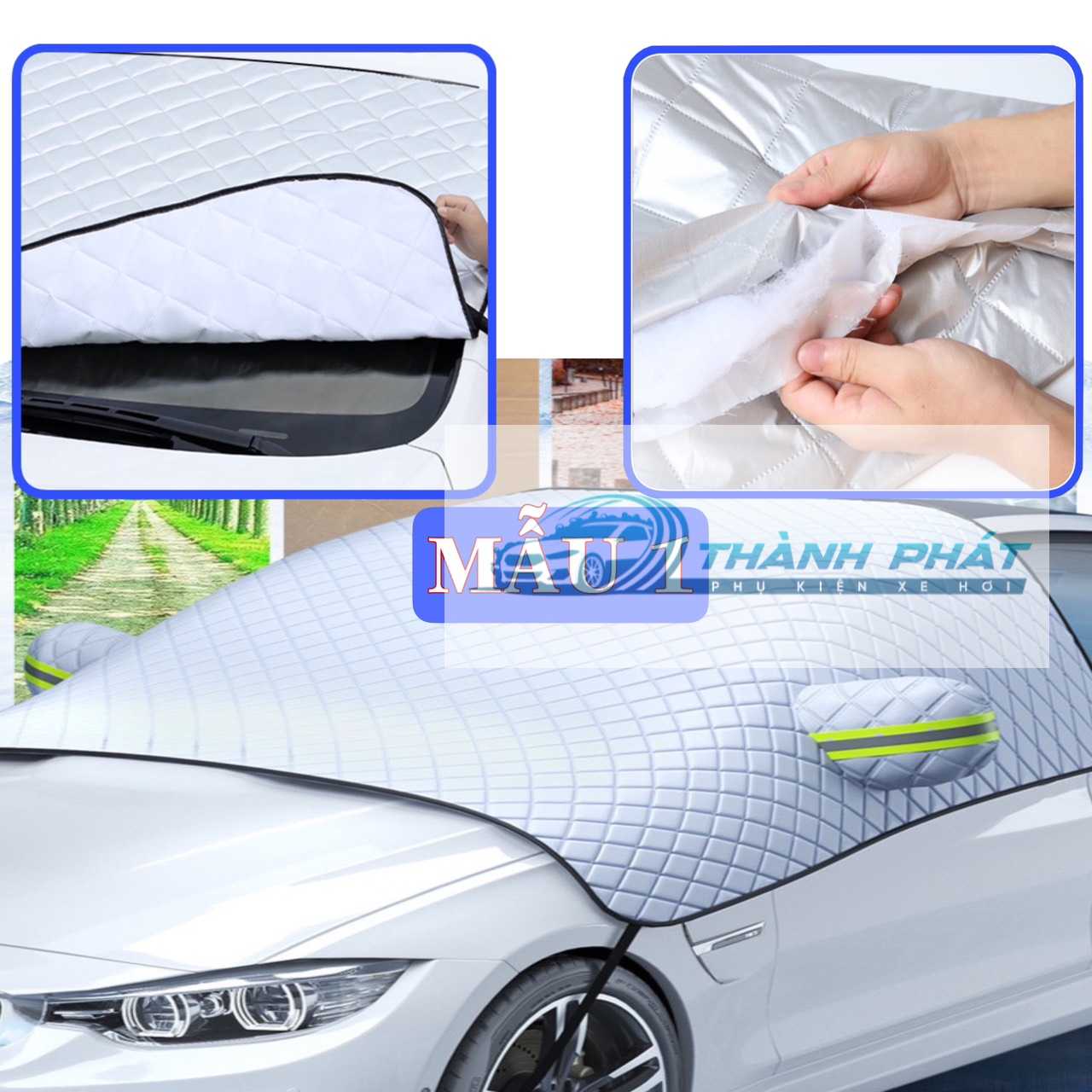 Tấm chắn kính chống nắng ô tô - Tấm che nắng cách nhiệt - Ảnh 8