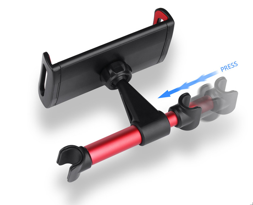 Giá đỡ IPAD trên ô tô, treo ghế sau, máy tính bảng. Giá kẹp điện thoại xe hơi. Chất liệu Hợp Kim + Nhựa ABS Nhẹ + Bền - Ảnh 5