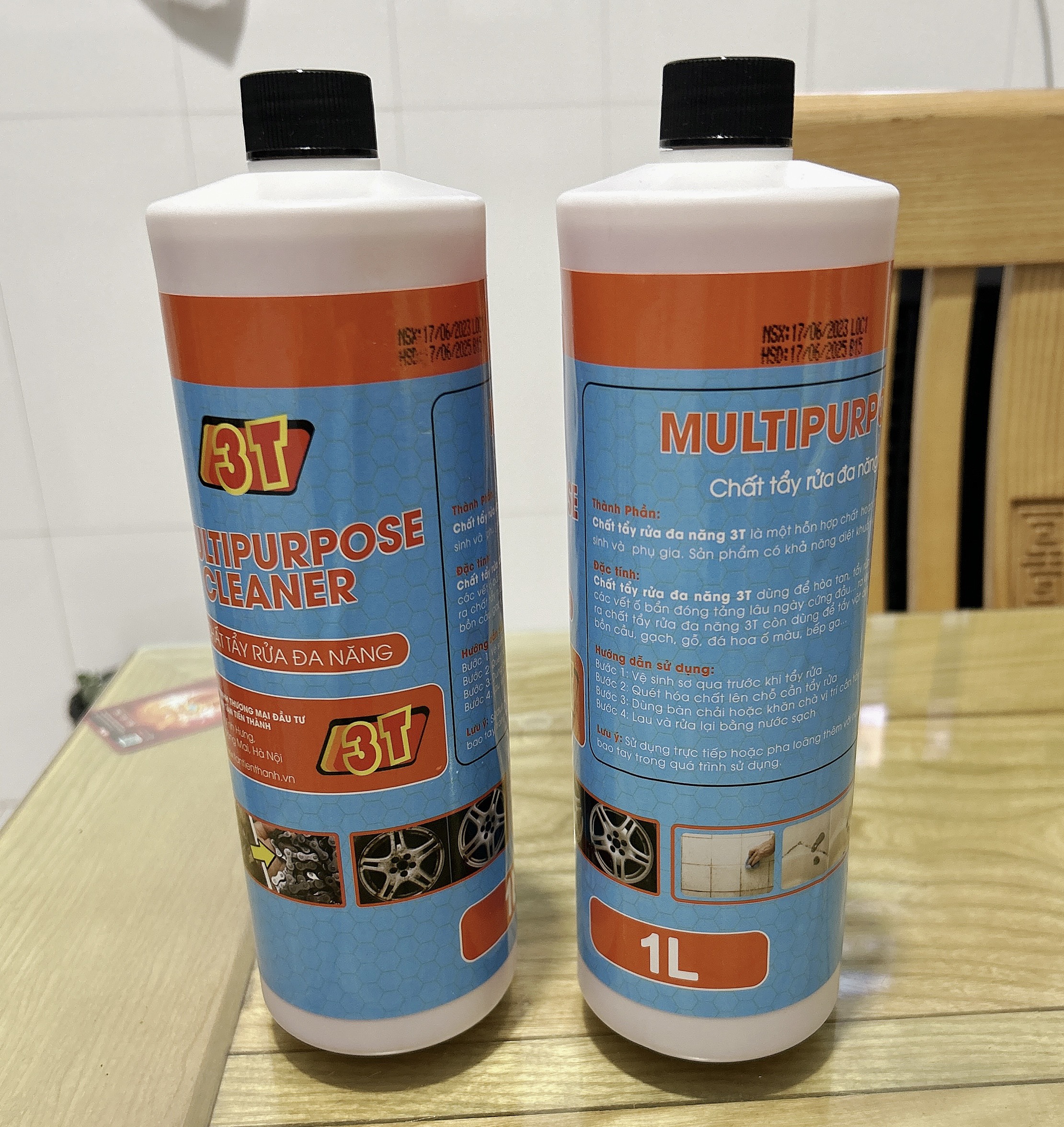 Chất tẩy rửa đa năng 3T - chuyên tẩy đầu bò, lốc máy, vành xe ô tô, xe máy, vết bám lâu ngày các dụng cụ nhà bếp gia đình. Dung tích 1 Lít - Ảnh 7