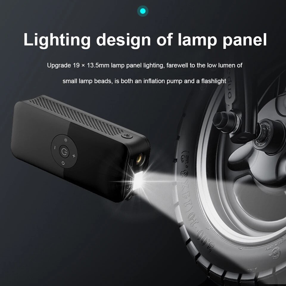 Bơm Lốp Xe Ô Tô, Xe Hơi Điện Tử Thông Minh CARSUN không dây C3106 - Bơm Lốp + Đèn LED + Sạc Điện Thoại. Hàng Chính Hãng - Ảnh 5