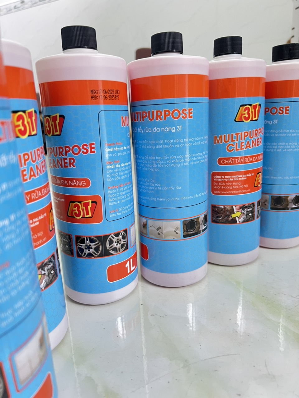 Chất tẩy rửa đa năng 3T - chuyên tẩy đầu bò, lốc máy, vành xe ô tô, xe máy, vết bám lâu ngày các dụng cụ nhà bếp gia đình. Dung tích 1 Lít - Ảnh 4