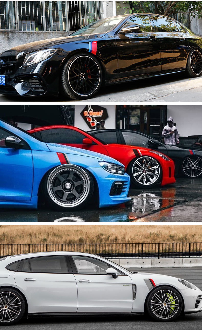 Tem dán sport xe hơi decal dán trang trí xe phong cách phi cơ. Miếng dán trang trí cho sendan hay SUV - Ảnh 7