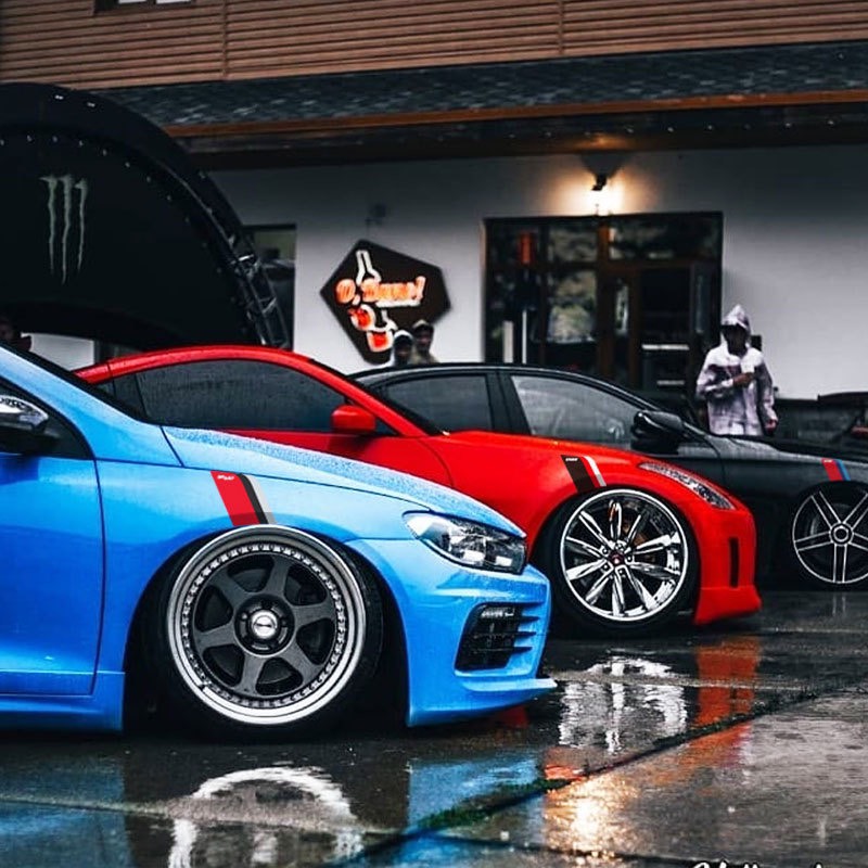 Tem dán sport xe hơi decal dán trang trí xe phong cách phi cơ. Miếng dán trang trí cho sendan hay SUV - Ảnh 3