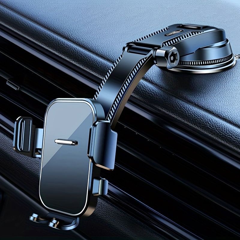 Giá Đỡ Điện Thoại cho Ô Tô, Mẫu mới Khóa Tự Động - Kẹp Điện Thoại Trên Ô Tô Đế Hút Nano Chắc Chắn