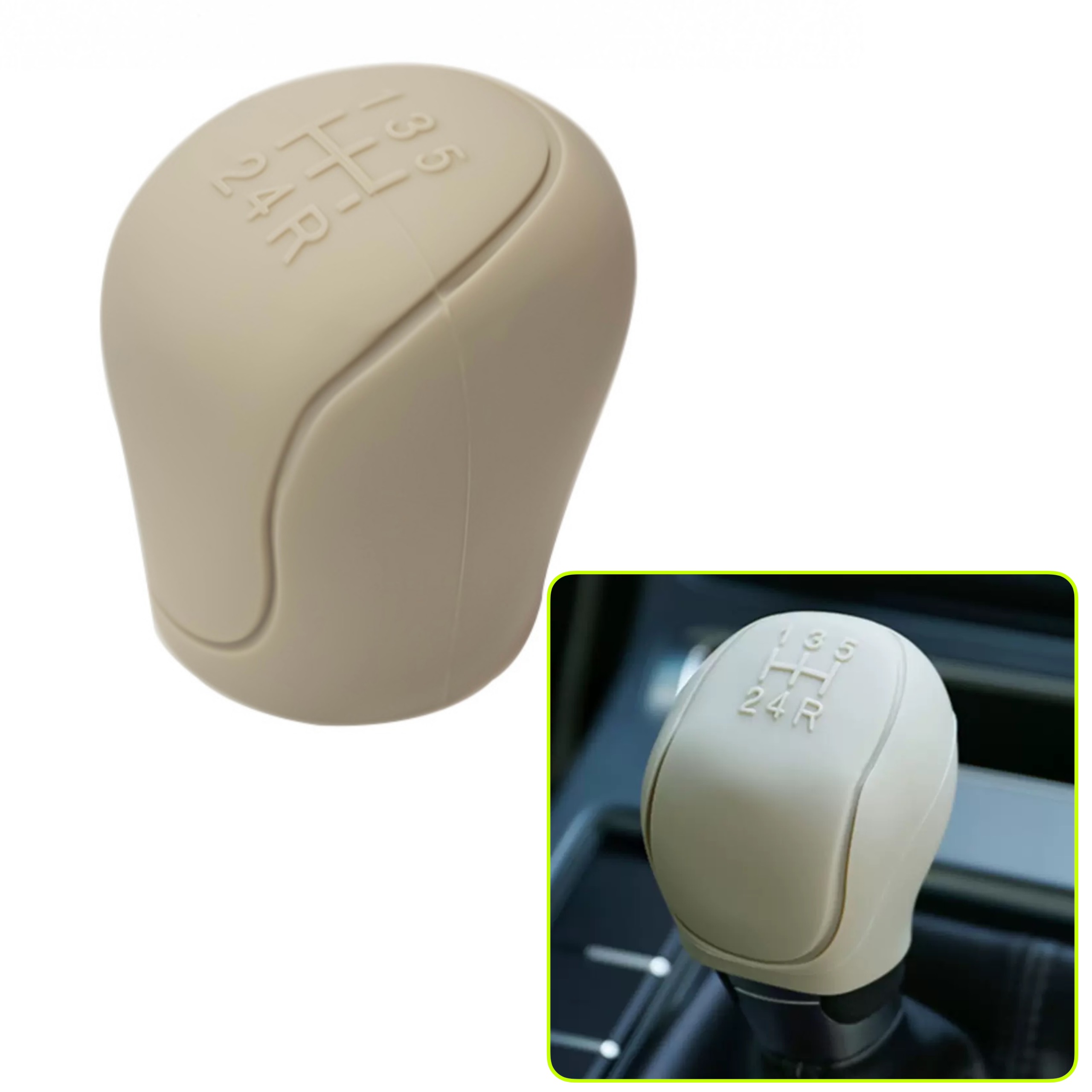 Bọc Cần Số , Bọc Phanh Tay Cho Ô Tô. Chất Liệu SiLICON Cao Cấp. Màu Sắc Đen - Đỏ - Kem - Ghi - Xanh - Ảnh 8