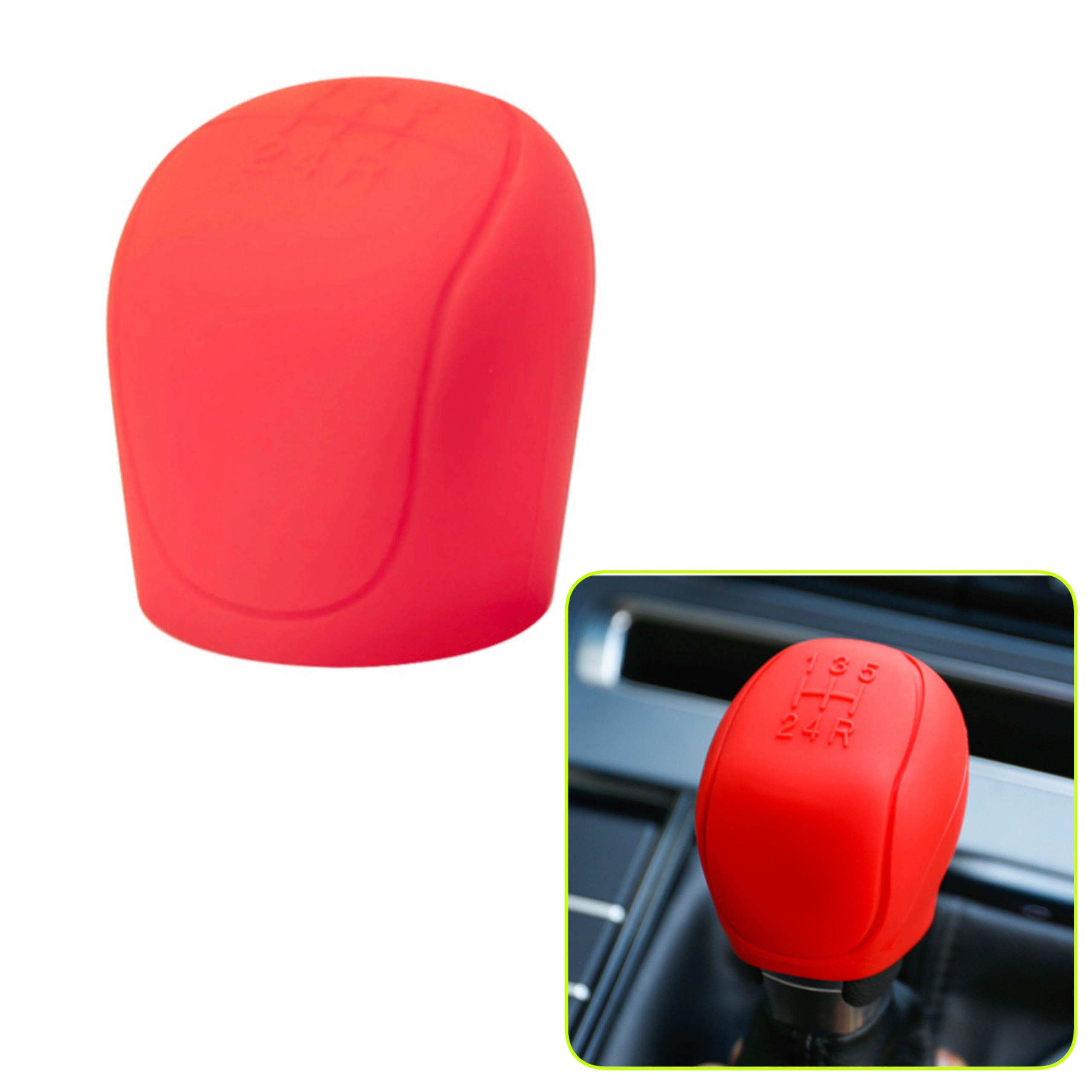 Bọc Cần Số , Bọc Phanh Tay Cho Ô Tô. Chất Liệu SiLICON Cao Cấp. Màu Sắc Đen - Đỏ - Kem - Ghi - Xanh - Ảnh 7