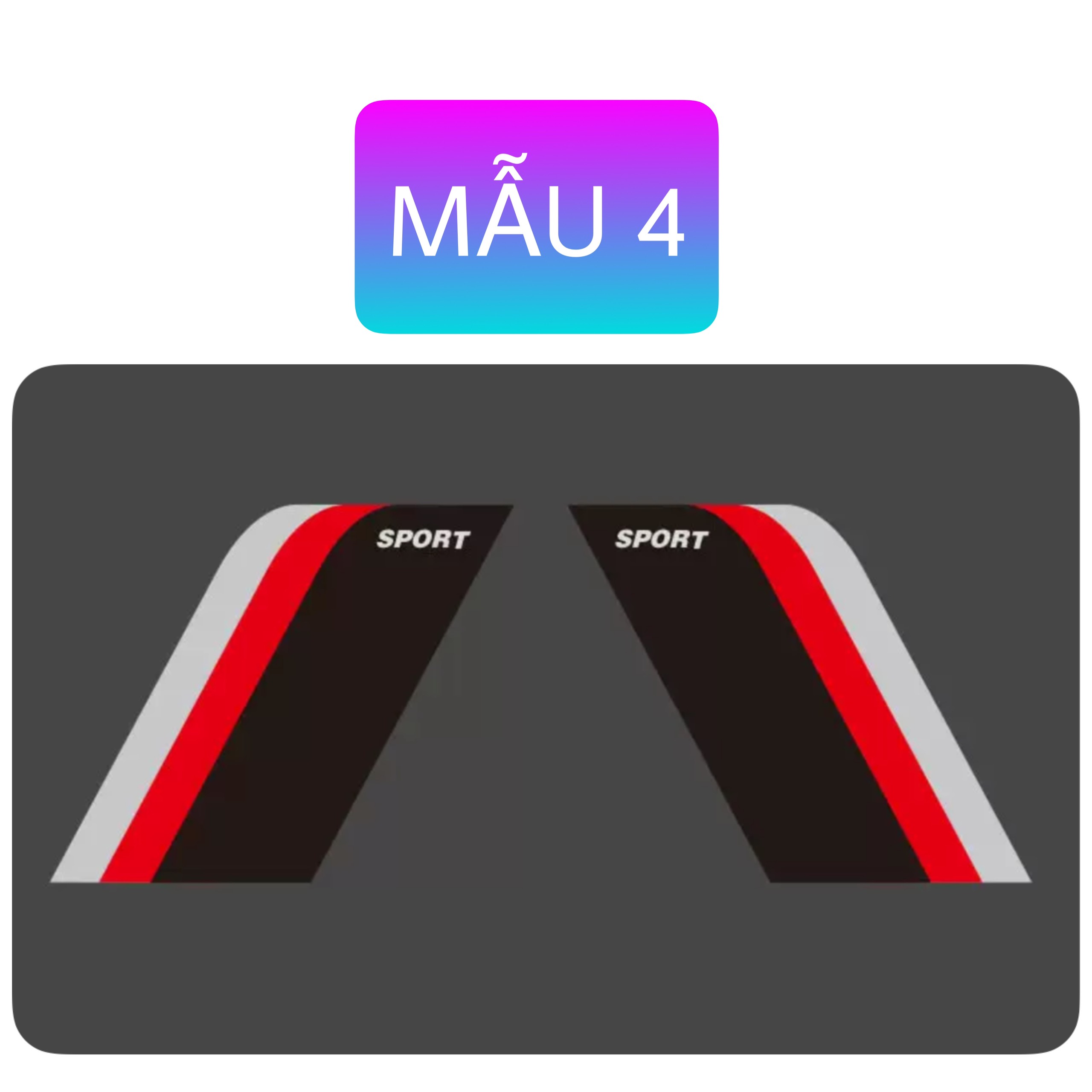 Tem dán sport xe hơi decal dán trang trí xe phong cách phi cơ. Miếng dán trang trí cho sendan hay SUV - Ảnh 12