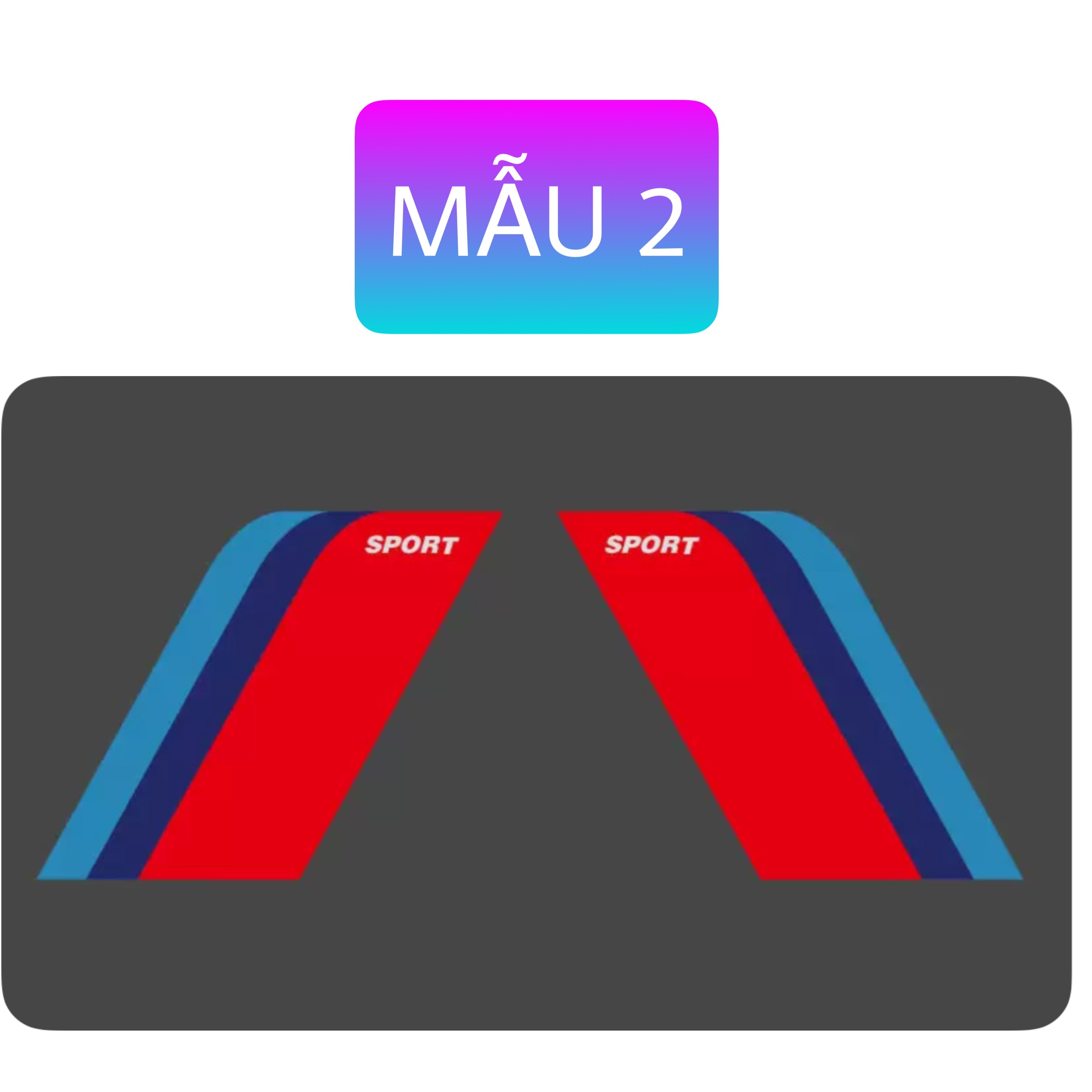 Tem dán sport xe hơi decal dán trang trí xe phong cách phi cơ. Miếng dán trang trí cho sendan hay SUV - Ảnh 14