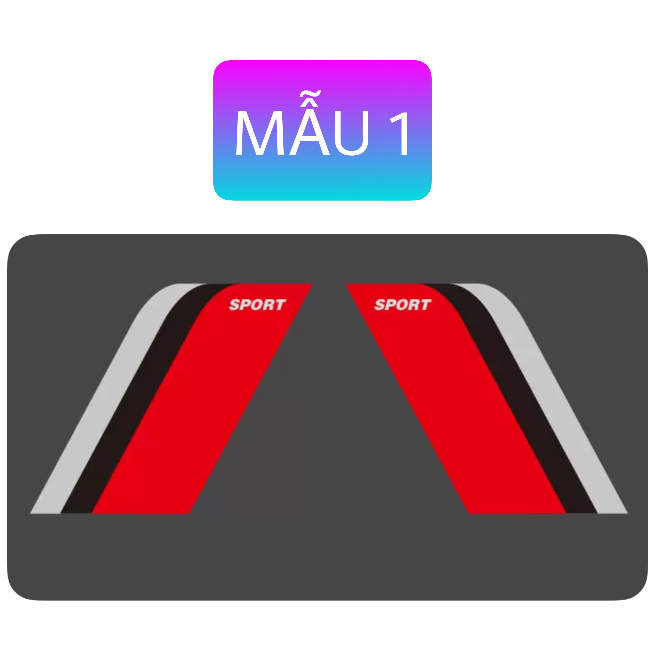 Tem dán sport xe hơi decal dán trang trí xe phong cách phi cơ. Miếng dán trang trí cho sendan hay SUV - Ảnh 11