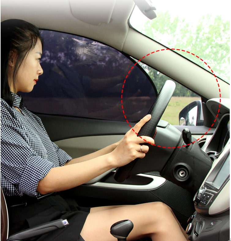 Tấm che nắng cao su non cửa bên ô tô, xe hơi - Tự hút không cần đế hít. Tấm chắn nắng cho ô tô - Ảnh 3