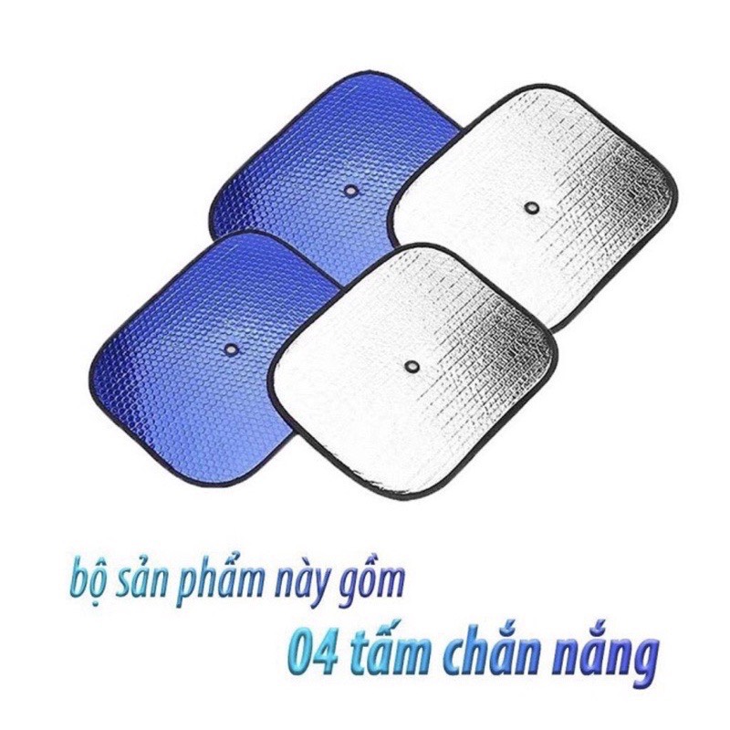 Bộ chắn nắng - tấm che nắng ô tô xốp bạc dày dặn - Ảnh 7