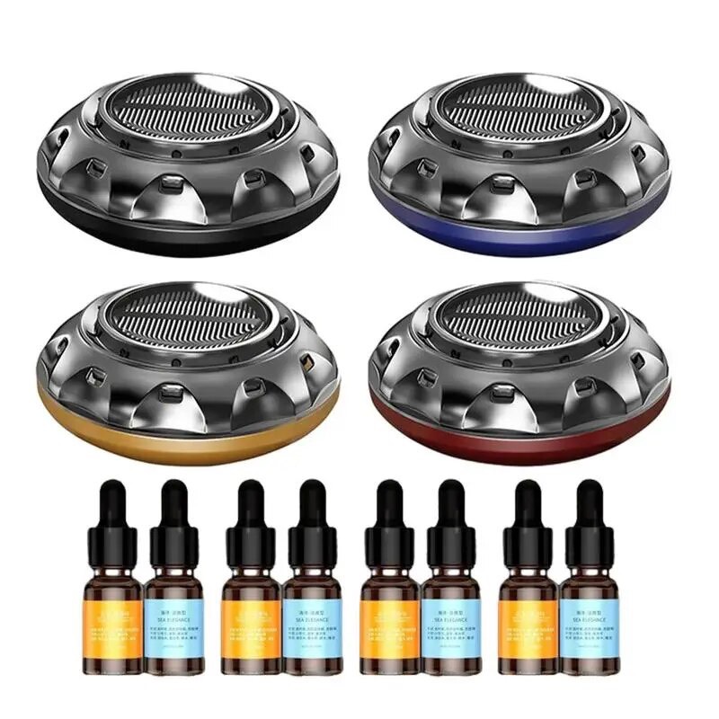 Máy Khuếch Tán Nước Hoa Năng Lượng Mặt Trời Cho Xe Hơi , Tặng Kèm 2 Chai Nước hoa 10ml . - Ảnh 9