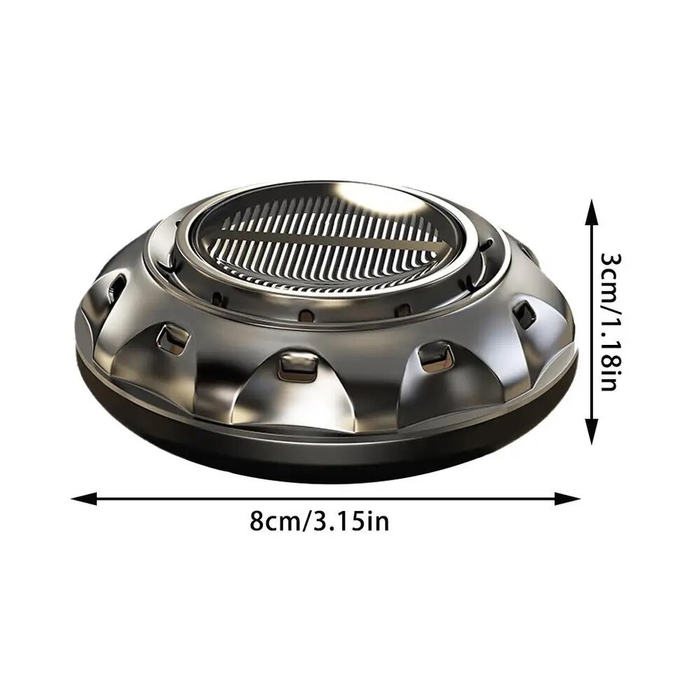 Máy Khuếch Tán Nước Hoa Năng Lượng Mặt Trời Cho Xe Hơi , Tặng Kèm 2 Chai Nước hoa 10ml . - Ảnh 4