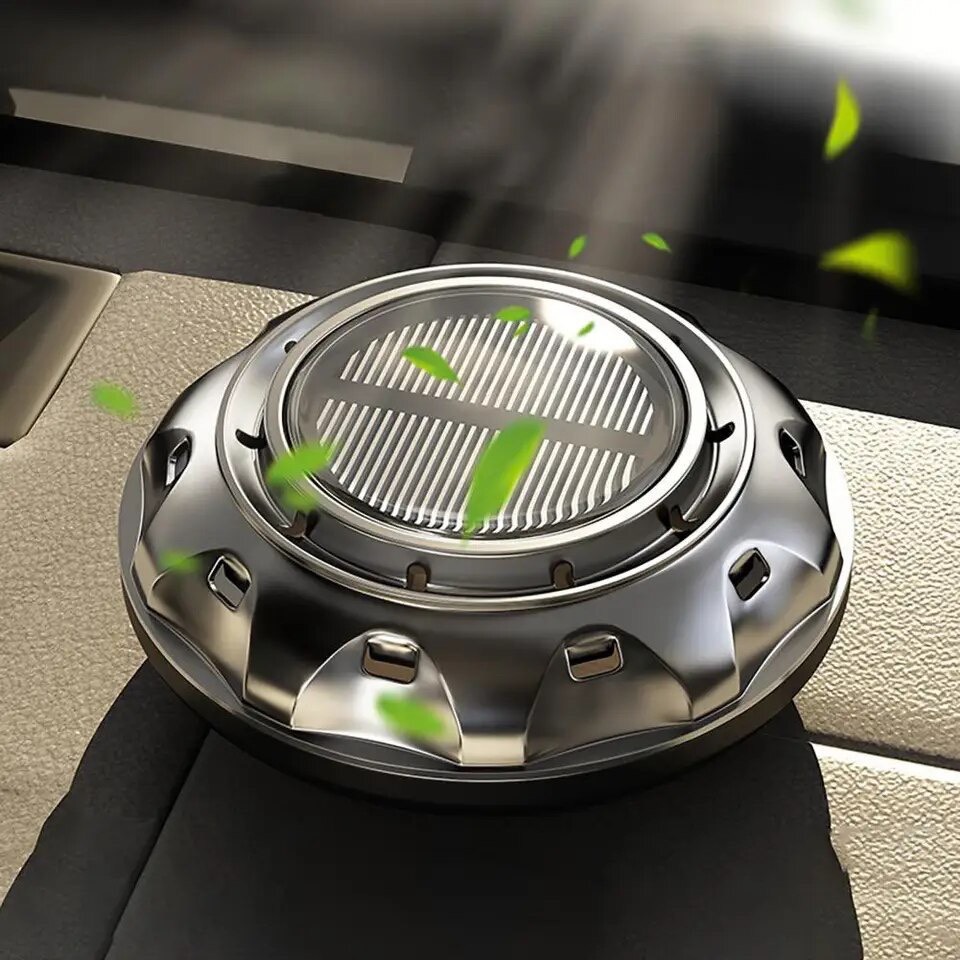 Máy Khuếch Tán Nước Hoa Năng Lượng Mặt Trời Cho Xe Hơi , Tặng Kèm 2 Chai Nước hoa 10ml . - Ảnh 6