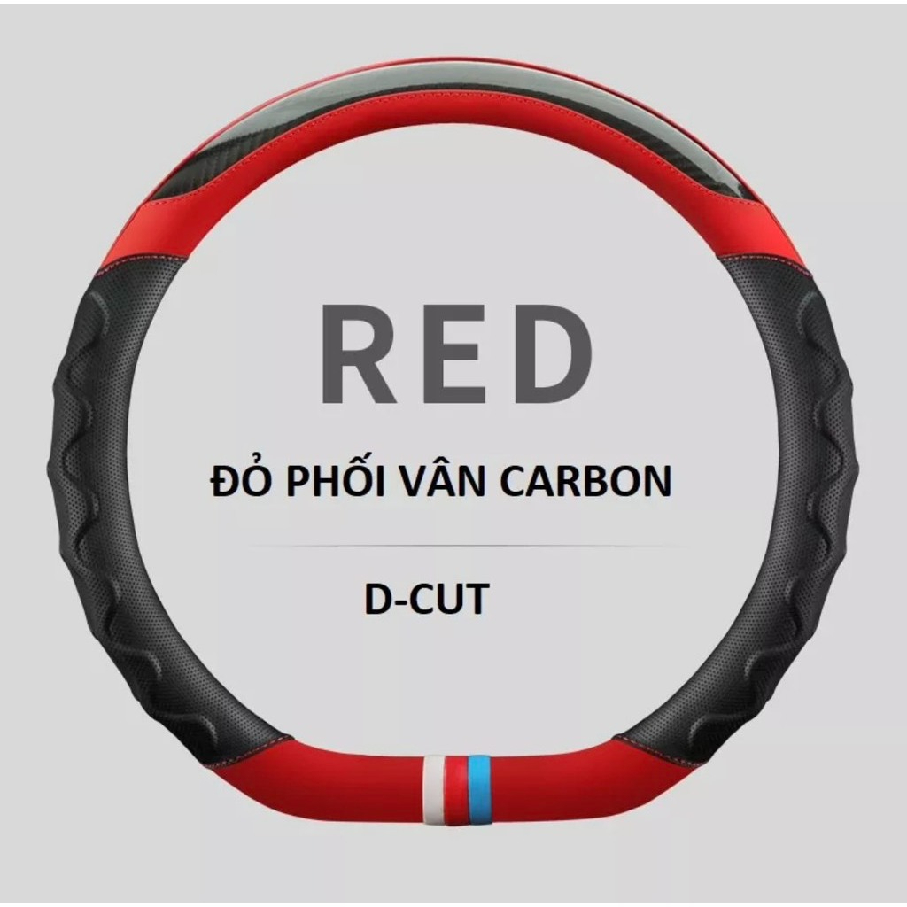 Bọc Vô Lăng VINFAST VF8, VF9,VF5,E34 Bọc D CUT Size 36cm Dáng 3 Sọc Thể Thao Cao Cấp - Ảnh 6