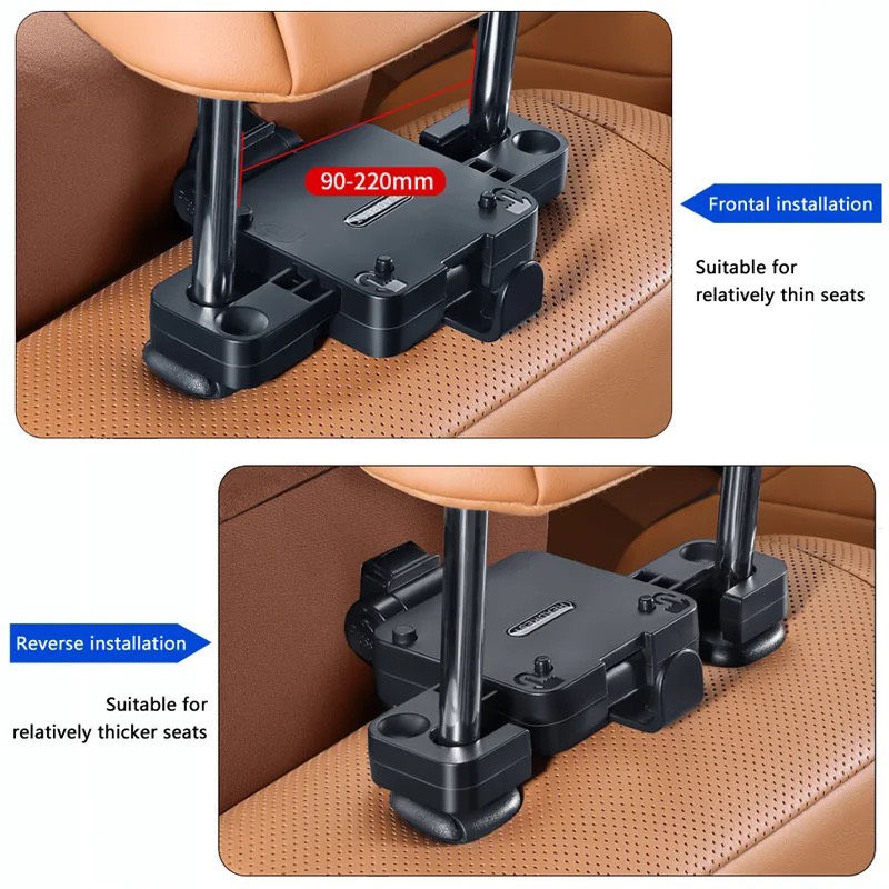 Gối cổ 5D Ghế ô tô Xe Hơi Tựa đầu cơ học - Chất Liện Da Cao Cấp. Hình Chữ U Điều Chỉnh Đa Năng, Kèm Móc Treo Đồ Sau - Ảnh 5