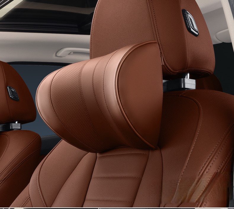 Gối cổ 5D Ghế ô tô Xe Hơi Tựa đầu cơ học - Chất Liện Da Cao Cấp. Hình Chữ U Điều Chỉnh Đa Năng, Kèm Móc Treo Đồ Sau - Ảnh 10