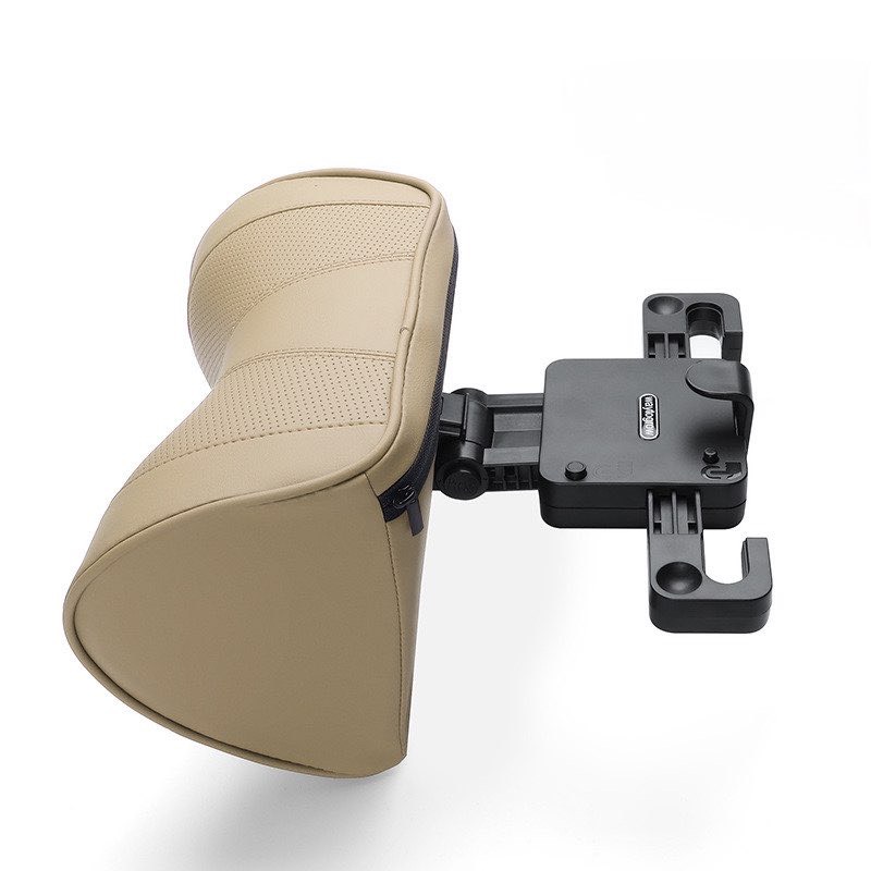 Gối cổ 5D Ghế ô tô Xe Hơi Tựa đầu cơ học - Chất Liện Da Cao Cấp. Hình Chữ U Điều Chỉnh Đa Năng, Kèm Móc Treo Đồ Sau - Ảnh 9