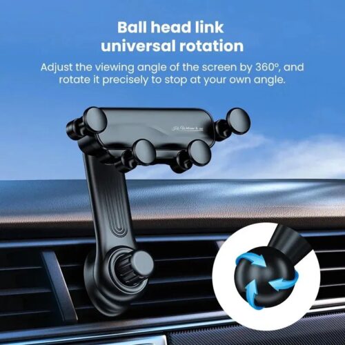 Giá Đỡ Điện Thoại Ô Tô - Kẹp Cửa Gió Điều Hòa Xoay 360 Độ, Không Vướng Cửa Gió Điều Hòa Cao Cấp