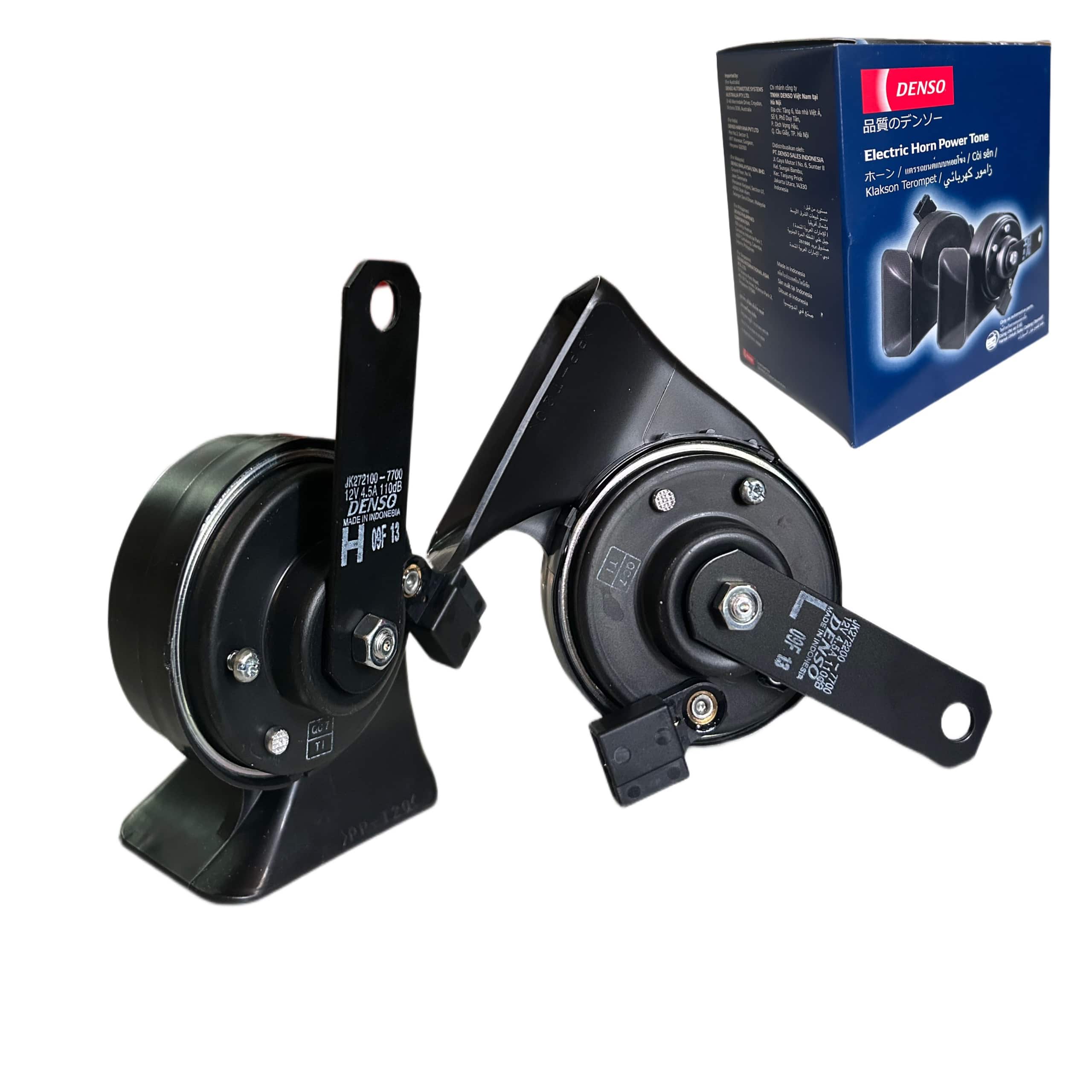 Còi ô tô sên Denso chính hãng 12V 1 jack cho xe Toyota sản xuất tại Indonesia. Jack zin cắm trực tiếp không chế dây - Ảnh 5